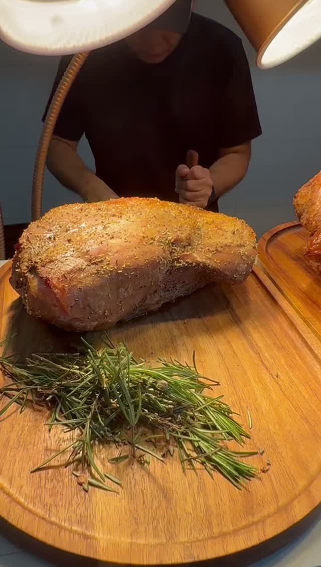 Roast being carved